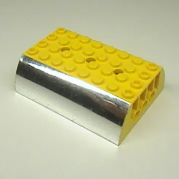Brick Curved 8 x 6 x 2 Double with Chrome Silver Sides Print