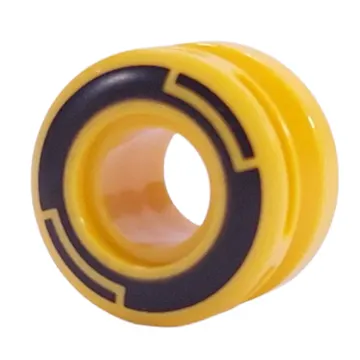 Wheel 11 x 8 with Center Groove, One Smooth Side with Black Circles print