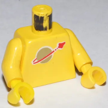 Torso Classic Space Logo Print, Yellow Arms and Hands