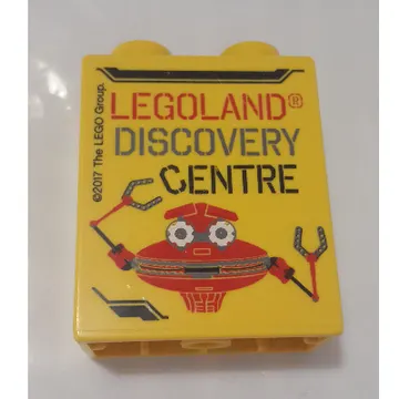 Duplo Brick 1 x 2 x 2 with Bottom Tube with 'LEGOLAND DISCOVERY CENTRE' and Robot Print 2017