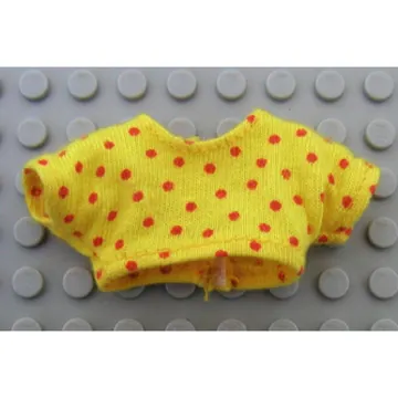 Scala, Crop Top with Short Sleeves with Red Dots Pattern