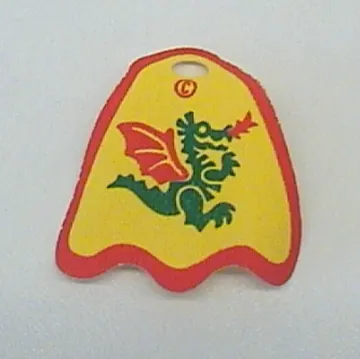 Neckwear Cape, Round Lobes with Dragon Print