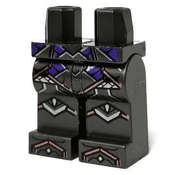 Hips and Pearl Titanium Legs with Dark Purple Belt, Armour print