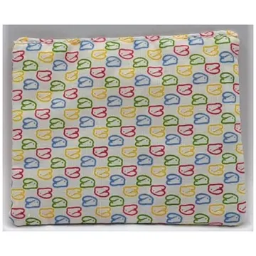 Duplo Pillow with Blue/Lime/Red/Yellow Bunny Print