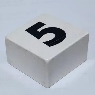 Duplo Tile 2 x 2 x 1 with '5' Print