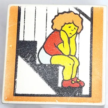 Duplo Tile 2 x 2 x 1 with Mosaic, Home 10 print - 9221-1