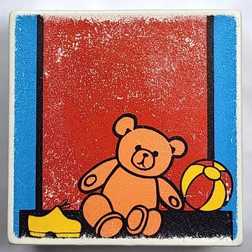 Duplo Tile 2 x 2 x 1 with Mosaic, Home 16 print - 9221-1
