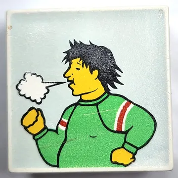 Duplo Tile 2 x 2 x 1 with Mosaic, Park 10 print - 9221-1
