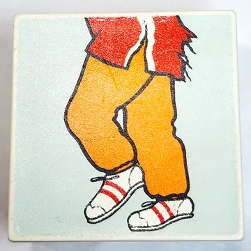 Duplo Tile 2 x 2 x 1 with Mosaic, Park 13 print - 9221-1