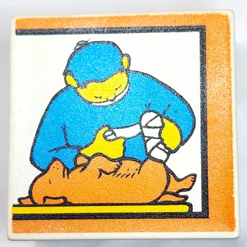 Duplo Tile 2 x 2 x 1 with Mosaic, Town 6 print - 9221-1