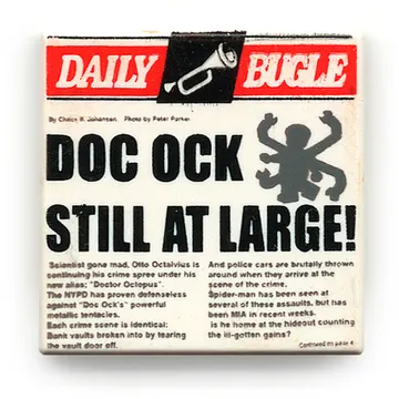 Tile 2 x 2 with Newspaper Daily Bugle Print