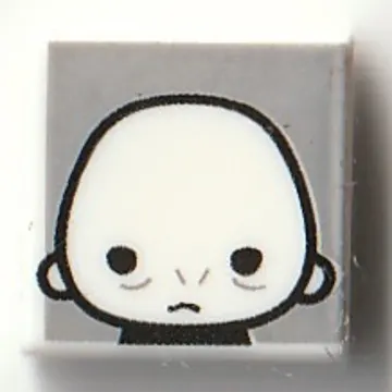 Tile 1 x 1 with Voldemort print