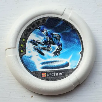 Large Figure Throwing Disk, Ski / Ice, 3 Pips, Ski Throwing Disk Print