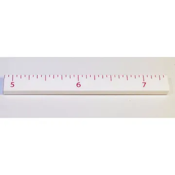 Tile 1 x 8 with Ruler INCH '5', '6', '7' Print