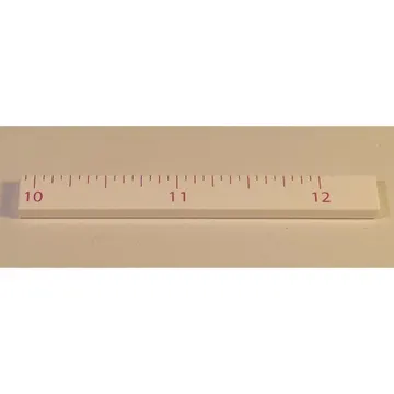 Tile 1 x 8 with Ruler INCH 10 - 12 Pattern