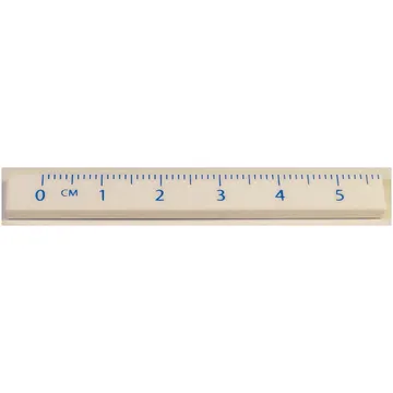 Tile 1 x 8 with Ruler CM 0 - 5 Pattern
