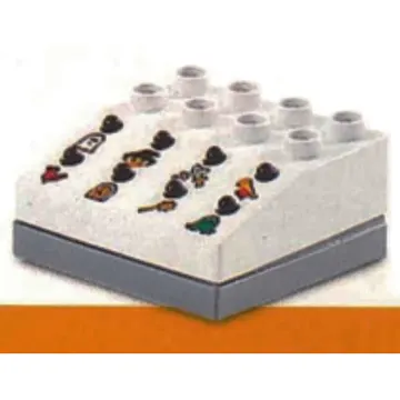 Duplo Sound Effects Brick with Dark Gray Base and Castle Sounds