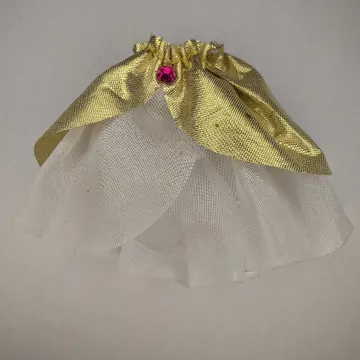 Belville, Skirt, Long, Sheer with Golden Layer and Pink Jewel