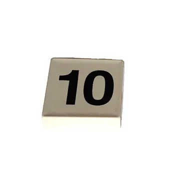 Duplo Tile 2 x 2 with '10' Print