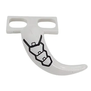 Minifig Hipwear Short Tail Costume with Metal Scales/Armor Plating print