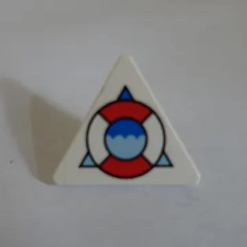 Road Sign Clip-on 2 x 2 Triangle with Coast Guard Logo Print