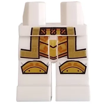 Hips and White Legs with Gold Knee Pads, Robe print