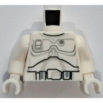 Torso Armor Plate and Belt Print (Boba Fett), White Arms and Hands
