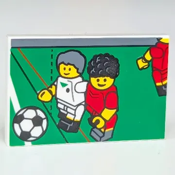 Tile 2 x 3 with Soccer Players Print