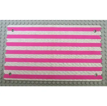 Belville, Tent Cover with Pink Stripes Print
