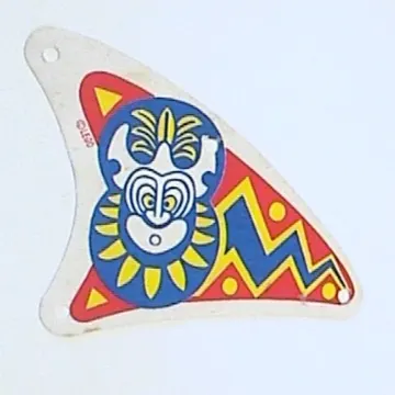 Sail, Triangular, Curved with Islander Print