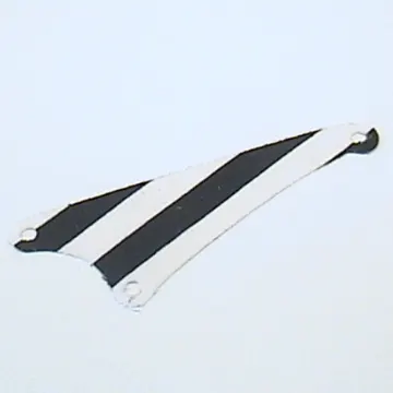 Sail, Triangular, Small with Black Stripes Print