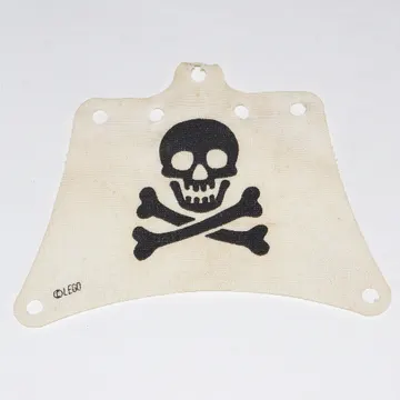 Sail, 12 x 10 with 7 Holes, Skull and Crossbones Print