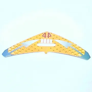 Wing, Hang Glider with Blue Arrow, Dot Fade Print