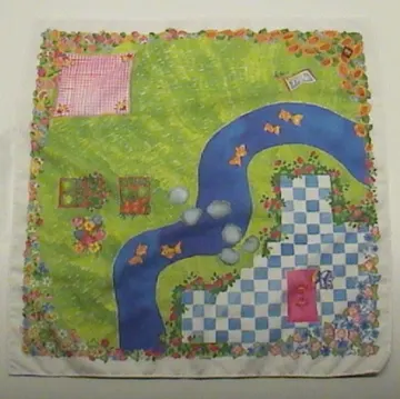 Playmat, Belville, 49cm x 49cm with Stream Print