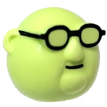 Minifig Head Special (Dr. Bunsen Honeydew)
