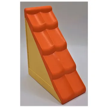 Duplo Roofpiece Slope 50 2 x 4 Medium Orange Shingles