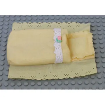 Belville, Sleeping Bag / Adult Pouch with White Lace and Pink Rose Print