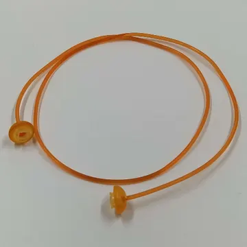 Clikits Cord, Jelly String, 375mm, with Trans-Flame Yellowish Orange Caps