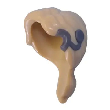 Hair Long, Dark Bluish Grey Cochlear Implant Pattern