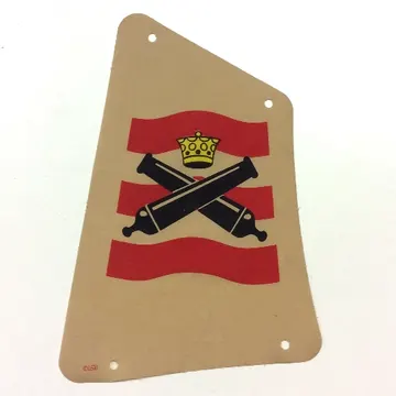 Sail, with 4 Holes, and Crossed Cannons Print