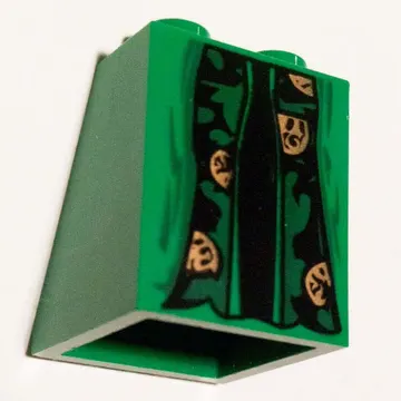 Brick Sloped 65° 2 x 2 x 2 Smooth without Bottom Tube and McGonagall Robe Print