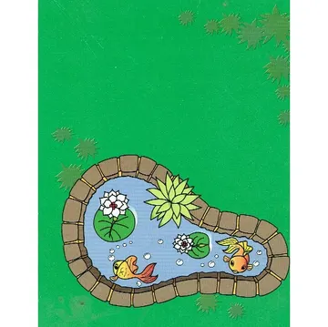 Playmat, Grass and Pond Print