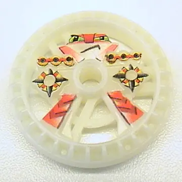 Technic Disc 5 x 5 Notched, Blazooka