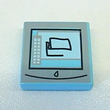 Tile 2 x 2 with Computer Monitor Print 2