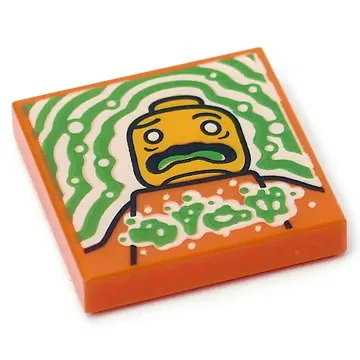 Tile 2 x 2 with Buuurp print