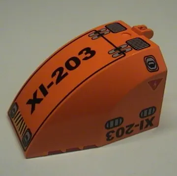Windscreen 8 x 6 x 4 Canopy with Hinge and Helicopter 'XI-203' Print