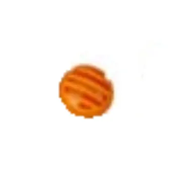 Clikits Icon, Round 2 x 2 Small Thin with Pin, Red Stripes Print
