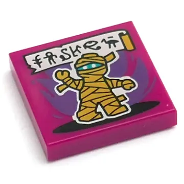 Tile 2 x 2 with Mummy print