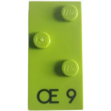 Braille Brick 2 x 4 with 3 Studs ⠪ and 'Œ 9' print