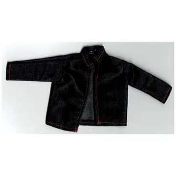 Scala, Jacket, Denim with Orange Stitches